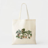 Schattige Plant Lover Botanical Nog een Plant Tote Bag (Voorkant)
