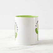 Schattige Plant Lover Cactus Lookin' Sharp Tweekleurige Koffiemok (Center)