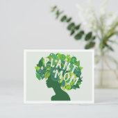 Schattige Plant Mom Plant Lover Briefkaart (Staand voorkant)