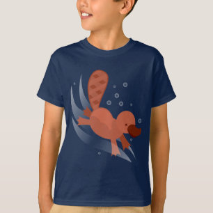 schattige Platypus-duik T-shirt