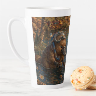 Schattige Platypus Rivier Verkenners Schoon Water Latte Mok