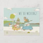 Schattige plezier dat we bewegen | Nieuwe startpun Aankondigingskaart (Voorkant)
