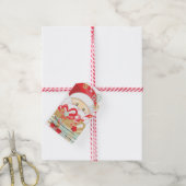 Schattige plezier sinterklaas gepersonaliseerde ke cadeaulabel (Met Touw)