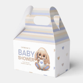 Schattige pluche bunny baby shower Favor Box. Bedankdoosjes