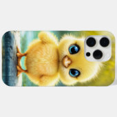 Schattige pluizig kuiken met grote ogen die op een Case-Mate iPhone case (Achterkant (horizontaal))