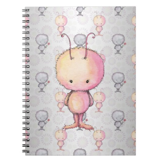 Schattige Pluizige Monsters Notitieboek (Voorkant)