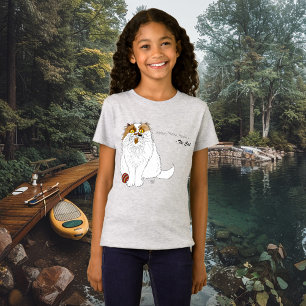 Schattige Pluizige Perzische Kat Grappige Miauw Bl T-shirt