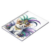 SCHATTIGE PLUIZIGE PUPPYHOND GEKLEED VOOR MARDI GR NOTITIEBOEK (Linkerzijde)