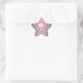 Schattige Pluizige Wazige Monsters Ster Sticker (Tas)