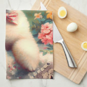 Schattige Poedel  schilderij Theedoek (Quarter Fold)