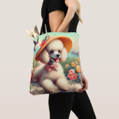 Schattige Poedel schilderij Tote Bag (Dichtbij)