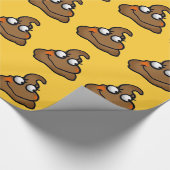 schattige poep cadeaupapier (Hoek)