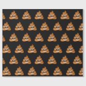 Schattige poep emoji inpakpapier (Vlak)
