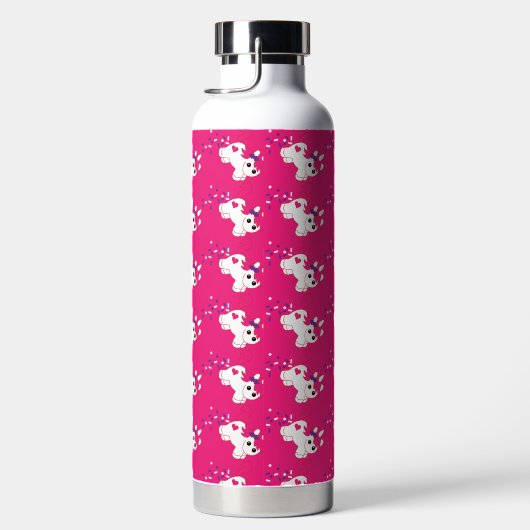 Schattige poepen roze eenhoorn waterfles (Rechts)