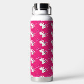Schattige poepen roze eenhoorn waterfles (Achterkant)