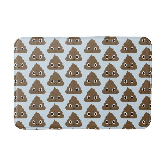 Schattige poeppatroon - Schattige stapels van Doo  Badmat (Voorkant)