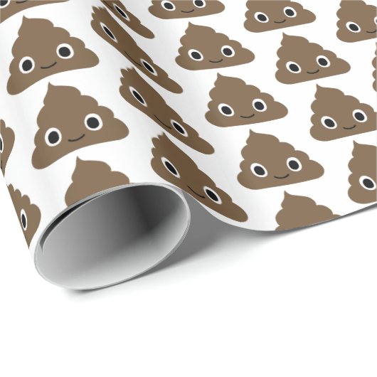 Schattige poeppatroon - Schattige stapels van Doo Cadeaupapier (Rol Hoek)