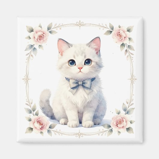 schattige poes kat magneet (Voorkant)