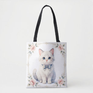 schattige poes kat tas