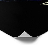 Schattige  poker lady tekst toevoegen poster (Hoek)