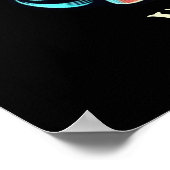 Schattige  poker lady tekst toevoegen poster (Hoek)