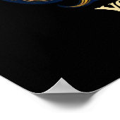 Schattige  poker lady tekst toevoegen poster (Hoek)