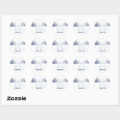 Schattige Polar Beer Baby shower Dank u Ronde Sticker (Vel)