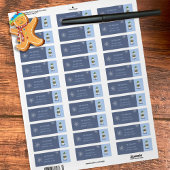 Schattige Polar Beer Blue Holiday Retour Adres Lab Etiket