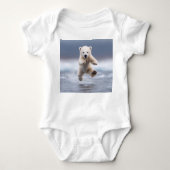 Schattige Polar Beer Cub Baby Bodysuit (Voorkant)