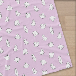 Schattige Polar Beer Cubs - Icy Pink - Fleece Deken