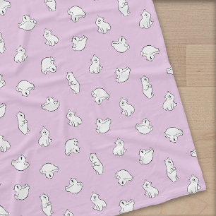 Schattige Polar Beer Cubs - Icy Pink - Fleece Deken