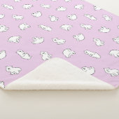 Schattige Polar Beer Cubs - Icy Pink - Sherpa Deken (3/4)
