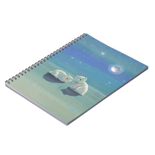 Schattige Polar Beer Cubs Notitieboek (Linkerzijde)