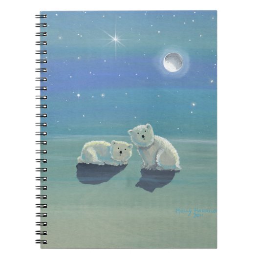 Schattige Polar Beer Cubs Notitieboek (Voorkant)