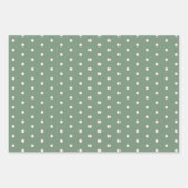 Schattige Polar Beer Dierlijke Waterverf Groen Inpakpapier Vel (Voorkant 3)