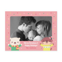 Schattige Polar Beer en Otter Kerstvakantie Foto