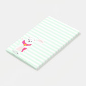 Schattige Polar Beer | Gepersonaliseerde briefjes Post-it® Notes (Schuin)