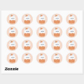 Schattige Polar Beer Halloween Ronde Sticker (Vel)
