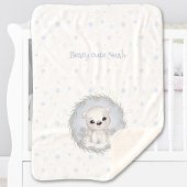 Schattige Polar Beer Jongensnaam Winter Warm Wit B Sherpa Deken