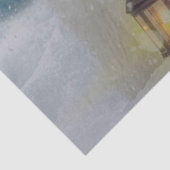 Schattige Polar Beer Kardinaal Vogel Winter Kerstm Tissuepapier (Detail)