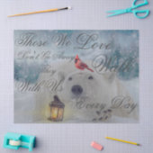 Schattige Polar Beer Kardinaal Vogel Winter Kerstm Tissuepapier (Craft)