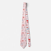 Schattige Polar Beer Kerst Naadloos Patroon Stropdas (Voorkant)