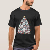Schattige Polar Beer Kerstboom Vrouwen Mannen Kind T-shirt (Voorkant)