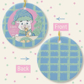 Schattige Polar Beer met Cookie 1st Christmas Orna Keramisch Ornament