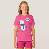 Schattige Polar Beer met liefde - zoet T-shirt (Voorkant volledig)