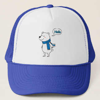 Schattige Polar Beer met liefde - zoet Trucker Pet