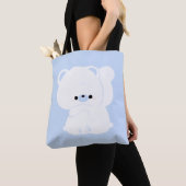 Schattige Polar Beer Paar Tote Bag (Dichtbij)