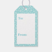 Schattige Polar Beer Personaliseer tekst Kerst Cadeaulabel (Achterkant)