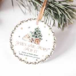 Schattige Polar Beer Pop het als ze Pop Baby showe Bedankjes Labels