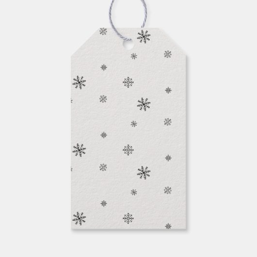 Schattige Polar Beer Winter Baby shower Cadeaulabel (Achterkant)